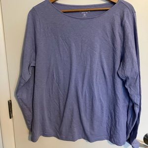 J crew outlet long sleeved lilac tee. Not worn but no tags.